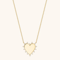 Shara 18K Gold Plated Cubic Zirconia Pendant Necklace