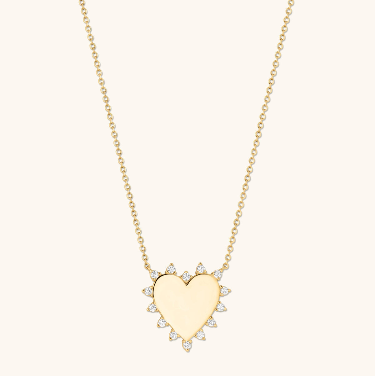 Shara 18K Gold Plated Cubic Zirconia Pendant Necklace