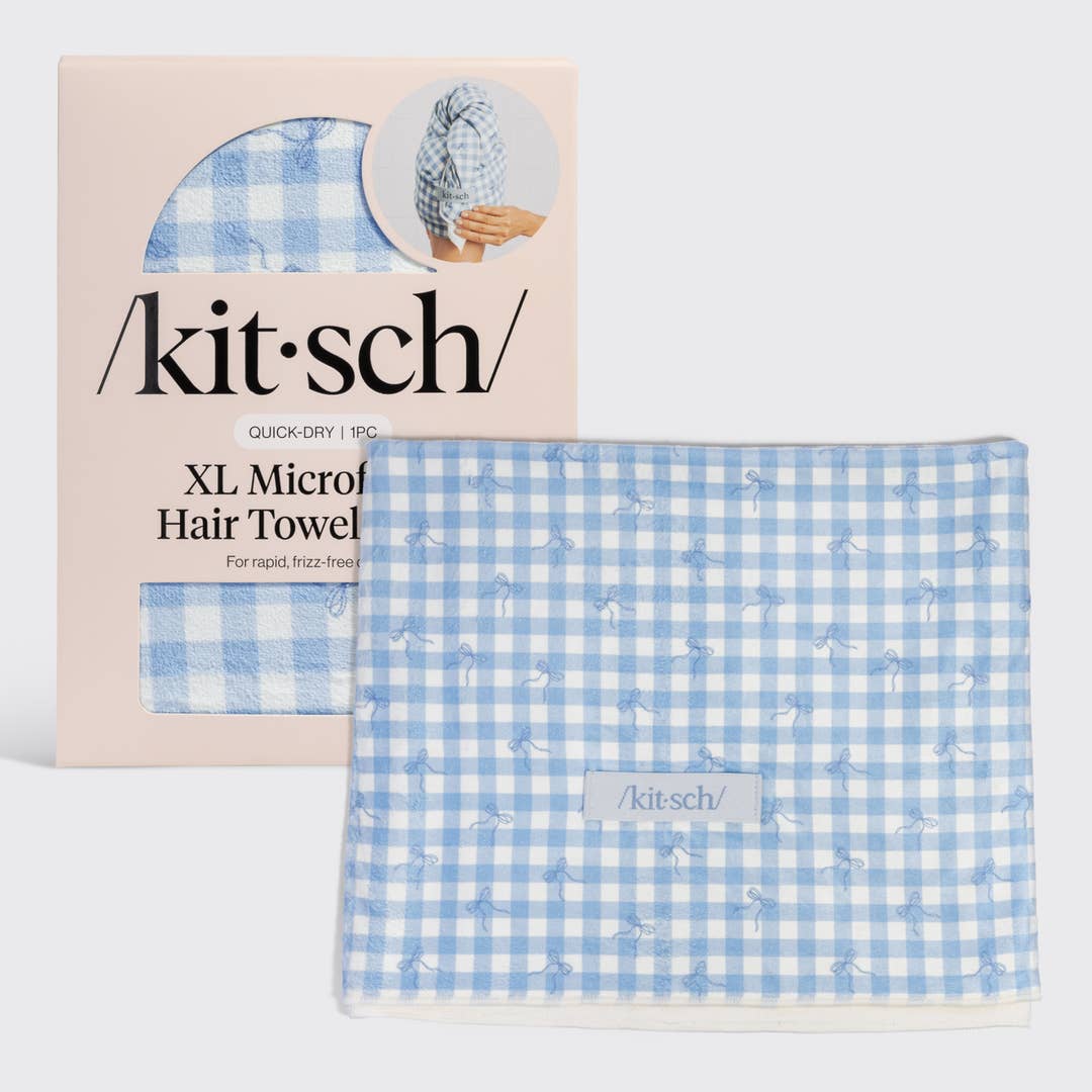 XL Hair Towel Wrap - Gingham