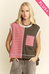 Striped Colorblocked Tank