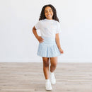Blue Bow Athletic Skort