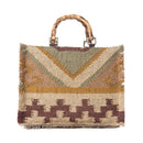 Desert Loom Sparkle Jute Tote Bag