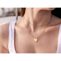 Shara 18K Gold Plated Cubic Zirconia Pendant Necklace