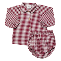 Red Gingham Peter Pan Outfit
