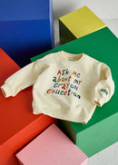Ask Me About My Crayons Oversized Sweatshirt