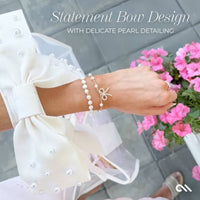 Case-Mate Ivory Pearl Bow Jelly Tote Bag