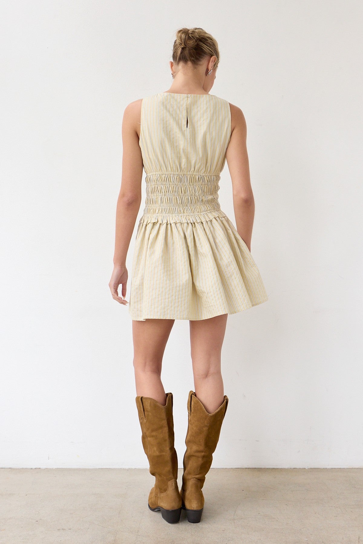 Classic Pinstripe Mini Dress