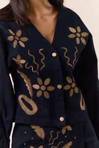 Embroidered Button-Down