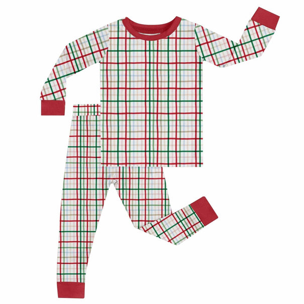 Festive Plaid Loungewear Set