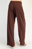 Brown Pleated Trousers