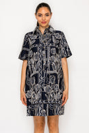 Selene Stitch Shirt Dress