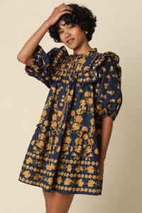 Floral Ruffle Mini Dress
