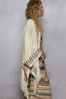 Aztec Embroidered Poncho