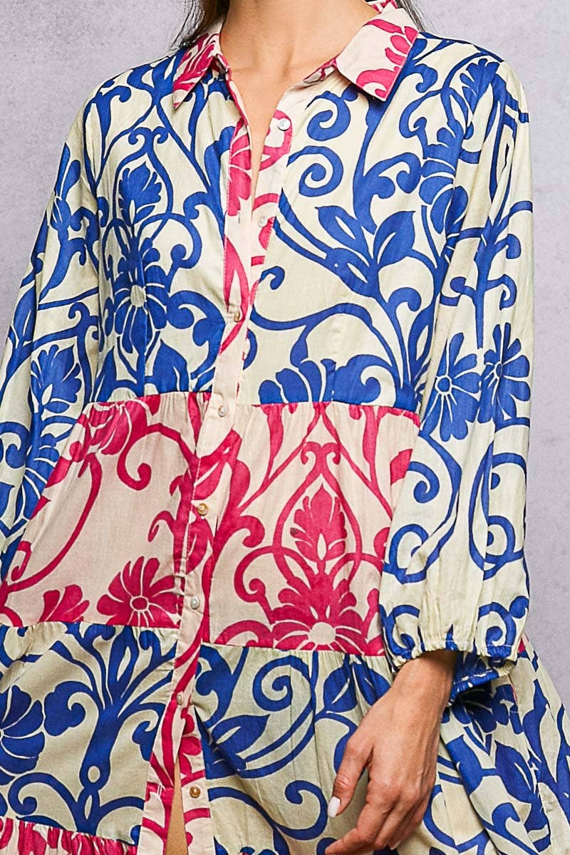 Bold Colorful Maxi Dress