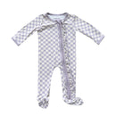 Purple Checkered Footie