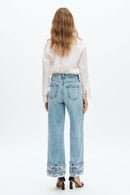 Flora High Rise Wide Leg Jeans