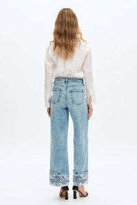 Flora High Rise Wide Leg Jeans