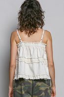 Floral Embroidered Babydoll Top