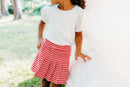 White Gem Ribbed Top