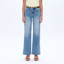 Mid Rise Straight Leg Jeans