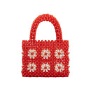 Selena Red Beaded Purse