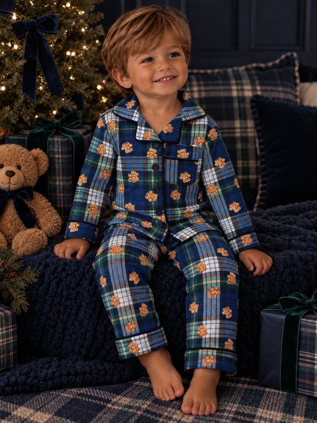 Classic Teddy Plaid Lounge Set