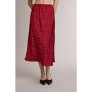 Red Polka Dot Midi Skirt