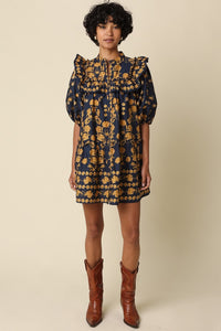 Floral Ruffle Mini Dress