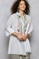Embroidered White Tunic