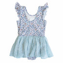 Ballerina Blossoms Swiss Dot Leotard