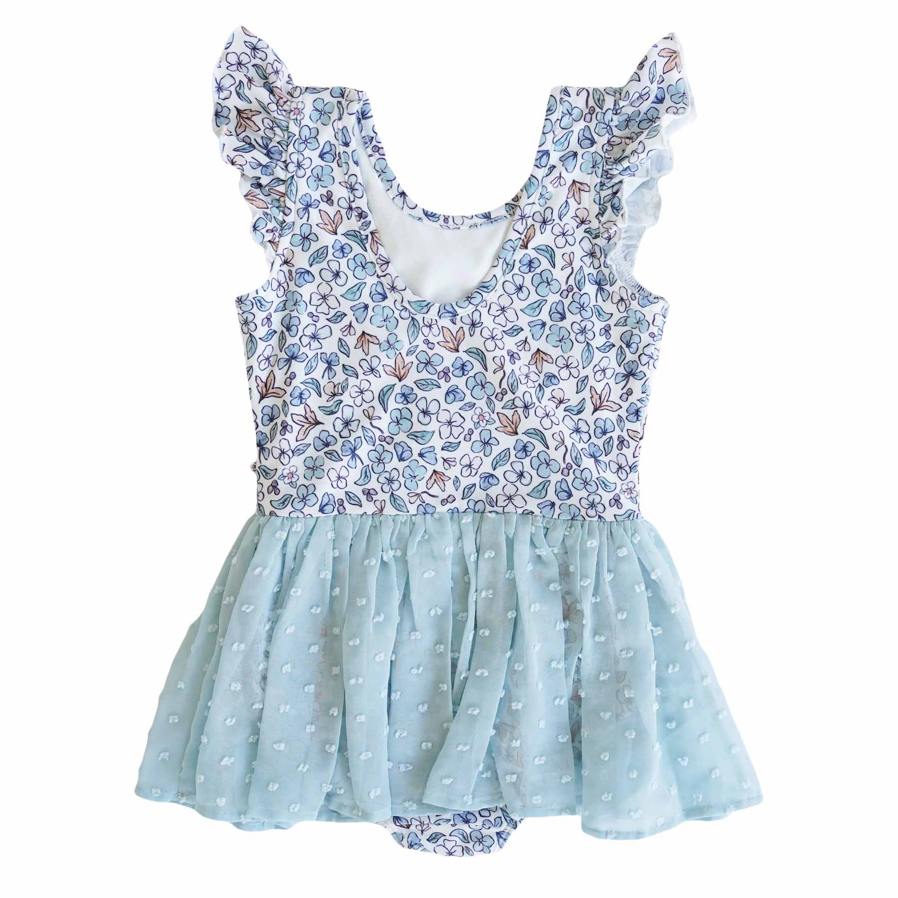 Ballerina Blossoms Swiss Dot Leotard