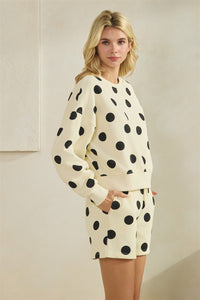 Polka Dot Sweatshirt