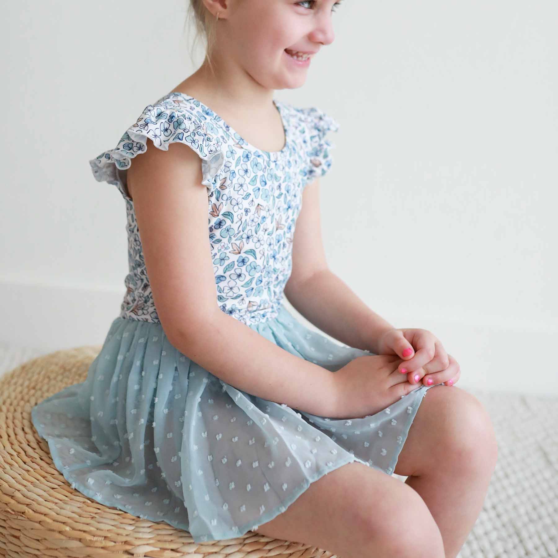 Ballerina Blossoms Swiss Dot Leotard