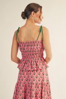 Floral Peplum Tank Top