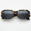 Onyx Acetate Womens Rectangular Sunglasses