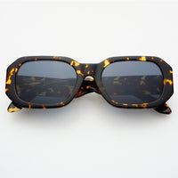 Onyx Acetate Womens Rectangular Sunglasses