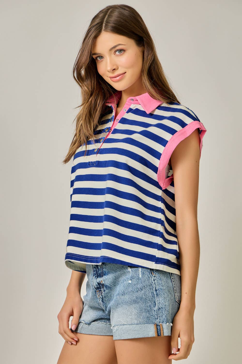Stripe ColorBlock Tee