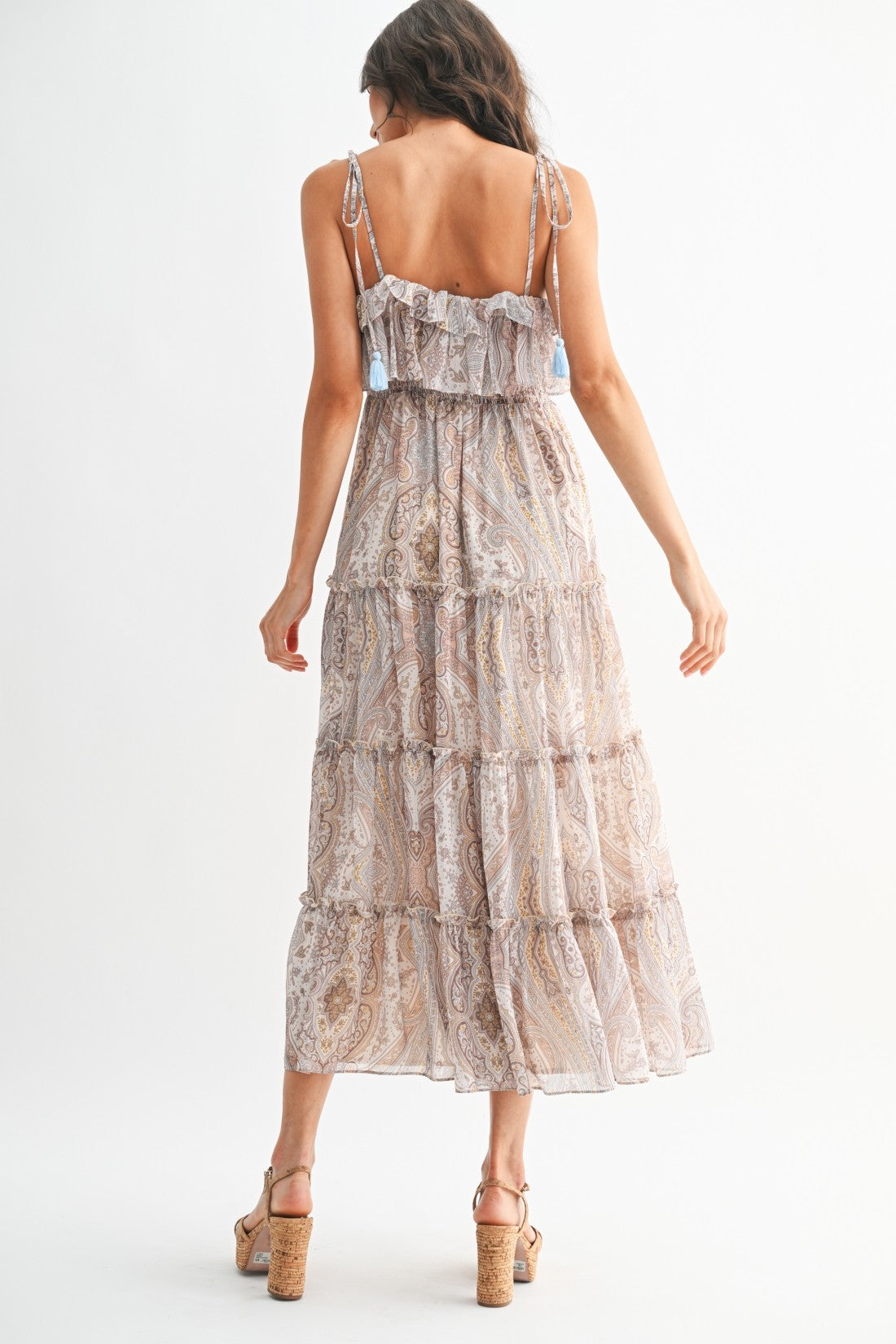 Bohemian Paisley Maxi Dress