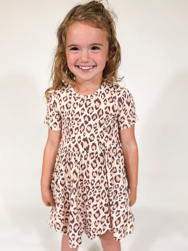 Bamboo Leopard Pocket Dress