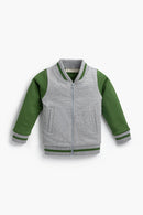 Dinosaur Embroidered Bomber Jacket