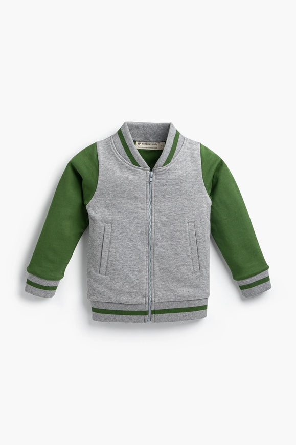 Dinosaur Embroidered Bomber Jacket