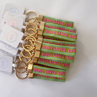 "Jesus Loves You" Keychain