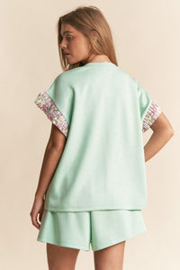 Sleeve Detailed Matching Set