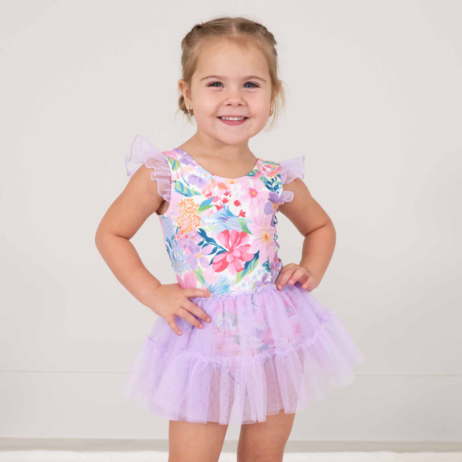 Wildflower Ruffle Skirt Leotard