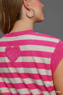 Terrycloth Striped Dress
