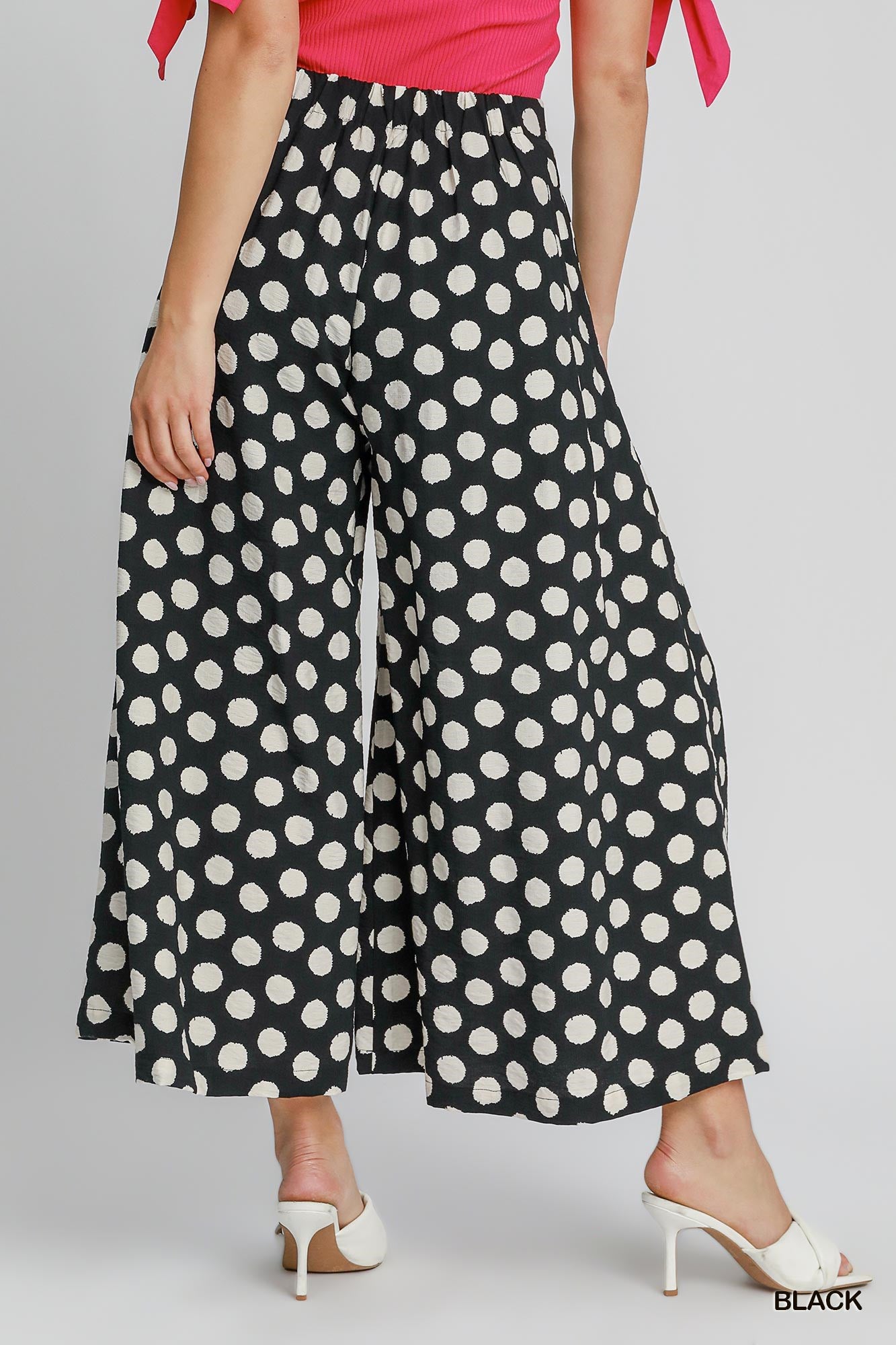 Wide Leg Polka Dot Pants