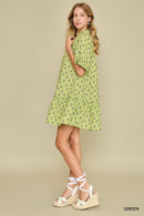 Puff Sleeve Floral Mini Dress