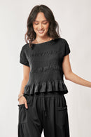 Cap Sleeve/Wide Leg Pant Set