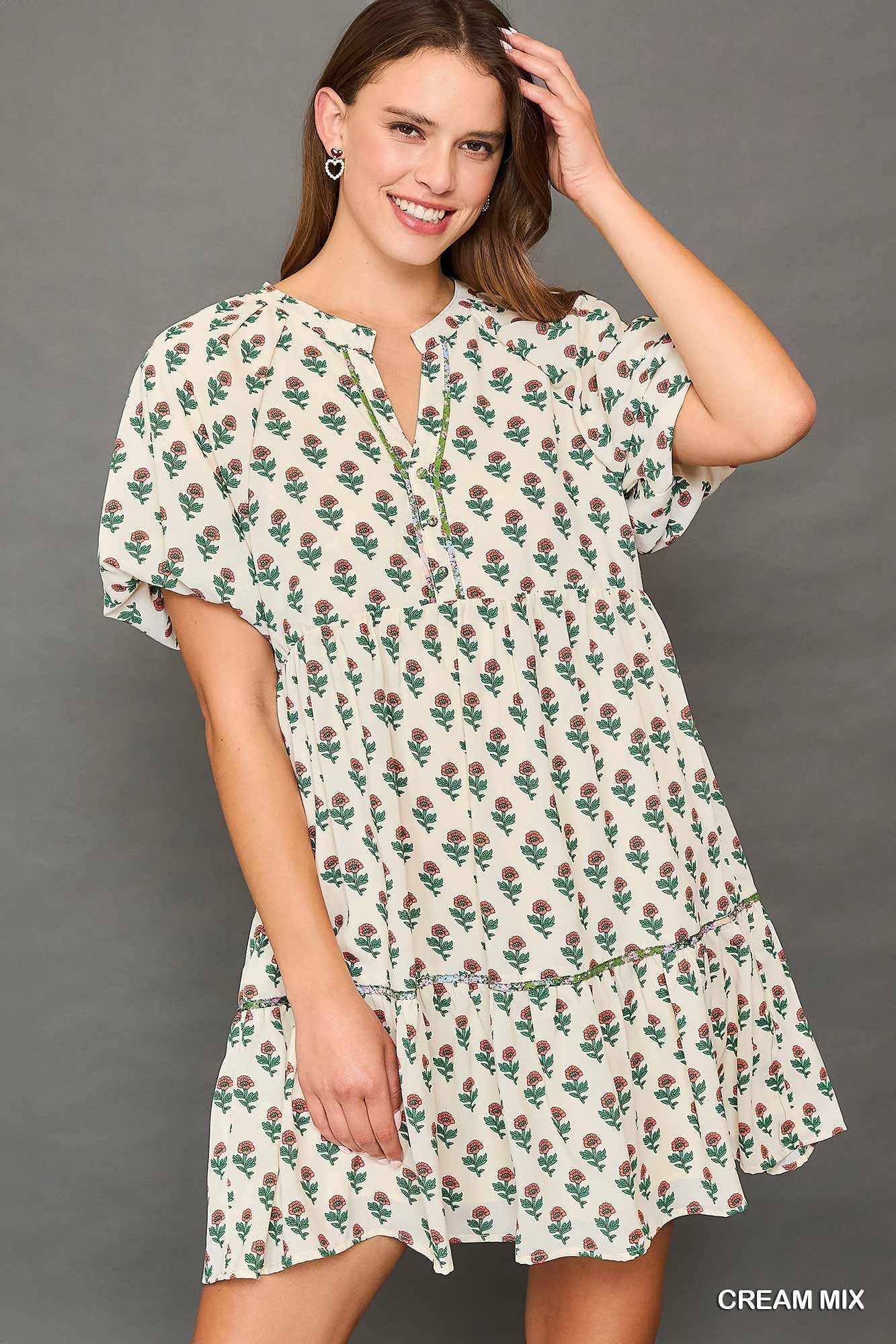 Floral Babydoll Dress