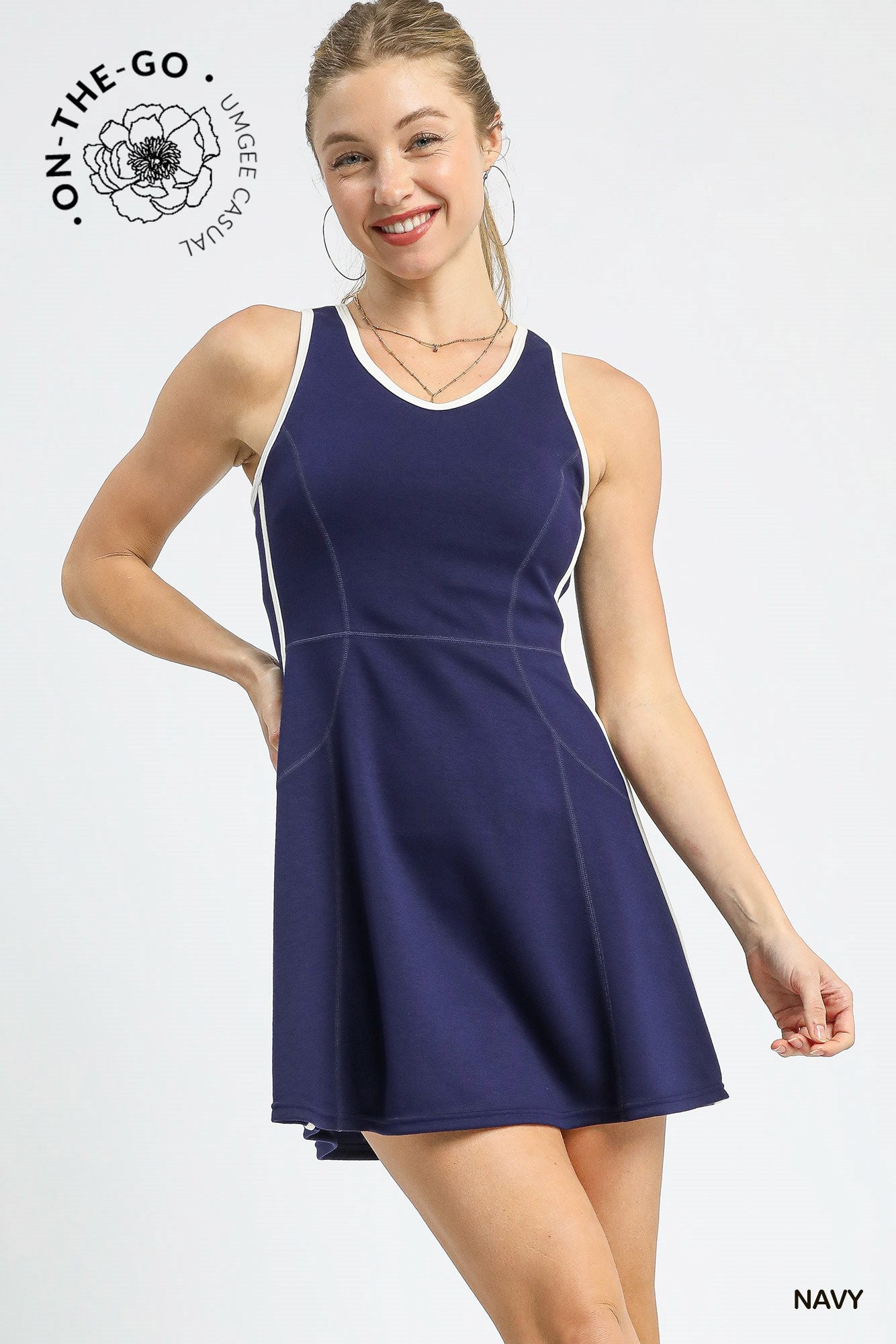 Athletic Dress with Biker Shorts